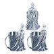 Чашка Terminator 2 Judgement Day T-1000 20 oz. Molded Mug -   -  