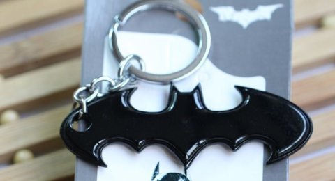 Брелок Batman bat double Logo Metal Keychain -   -  