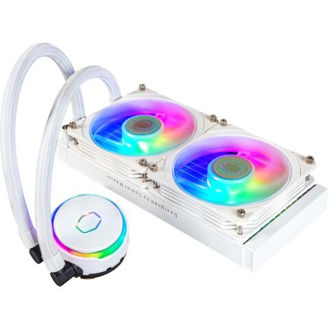 Система жидкостного охлаждения CoolerMaster MasterLiquid PL240 Flux White Edition (MLY-D24M-A23PZ-RW) - Нулевой остаток (Feed)  - Нулевой остаток (Feed) 
