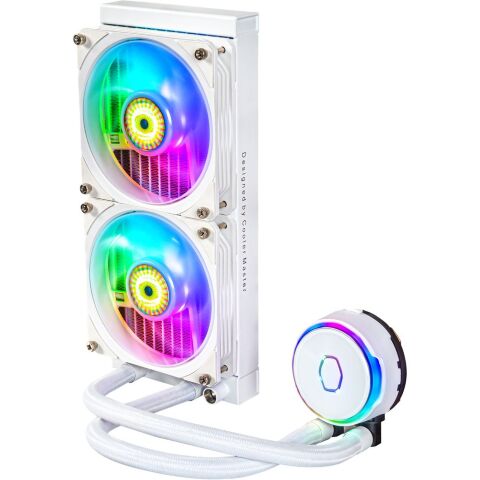 Система жидкостного охлаждения CoolerMaster MasterLiquid PL240 Flux White Edition (MLY-D24M-A23PZ-RW) - Нулевой остаток (Feed)  - Нулевой остаток (Feed) 