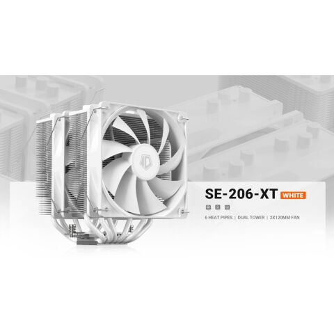 Кулер для процессора ID-Cooling SE-206-XT White - Нулевой остаток (Feed)  - Нулевой остаток (Feed) 