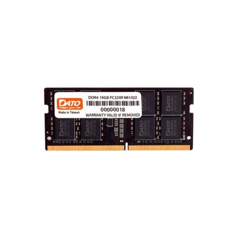 Модуль памяти для ноутбука SoDIMM DDR4 16GB 3200 MHz Dato (DT16G4DSDND32) - Нулевой остаток (Feed) - Нулевой остаток (Feed)