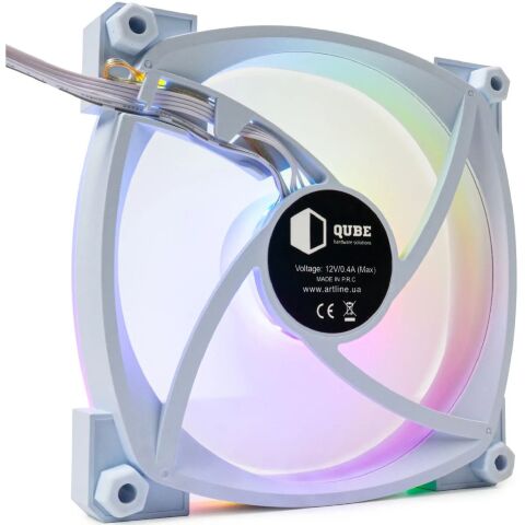 Кулер для корпуса Qube M55-1 White - Вентиляторы к корпусам - Вентиляторы к корпусам