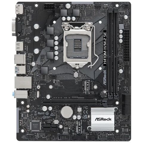 Материнская плата ASRock H410M-H/M.2 SE - Системные (материнские) платы  - Системные (материнские) платы 