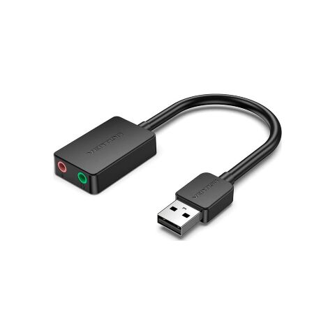 Звуковая плата Vention Audio USB 2х3,5 мм jack 0.15m (CDYB0) - Звуковые платы  - Звуковые платы 