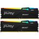 Модуль памяти для компьютера DDR5 16GB (2x8GB) 5600 MHz Beast RGB Kingston Fury (ex.HyperX) (KF556C40BBAK2-16) - Нулевой остаток (Feed)  - Нулевой остаток (Feed) 