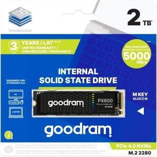 Накопитель SSD M.2 2280 2TB PX600 Goodram (SSDPR-PX600-2K0-80)