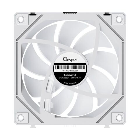 Кулер для корпуса OCYPUS GAMMA F12 UNI WH ARG (GAMMA-F12-WH3AM00U-GL) - Нулевой остаток (Feed) - Нулевой остаток (Feed)