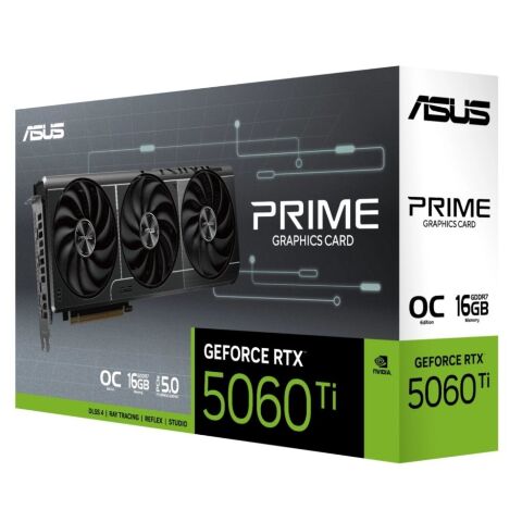 Видеокарта ASUS GeForce RTX5060Ti 16Gb PRIME OC (PRIME-RTX5060TI-O16G) - Нулевой остаток (Feed)  - Нулевой остаток (Feed) 