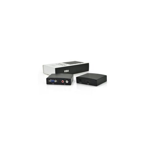 Конвертор VGA to HDMI+ Audio active black Voltronic (YT-AC-HDMI(in)/VGA(out)-B/14898) - Нулевой остаток (Feed)  - Нулевой остаток (Feed) 