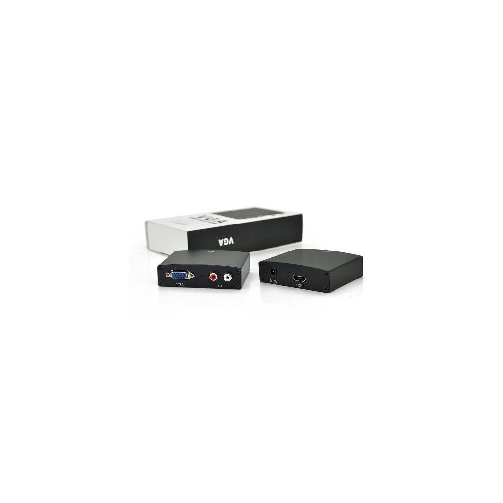 Конвертор VGA to HDMI+ Audio active black Voltronic (YT-AC-HDMI(in)/VGA(out)-B/14898)