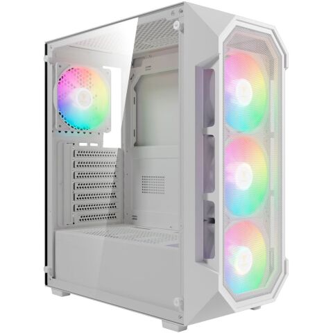 Корпус для ПК Gamdias AURA GC1 ELITE WH ARGB (4711514500608) - Нулевой остаток (Feed)  - Нулевой остаток (Feed) 