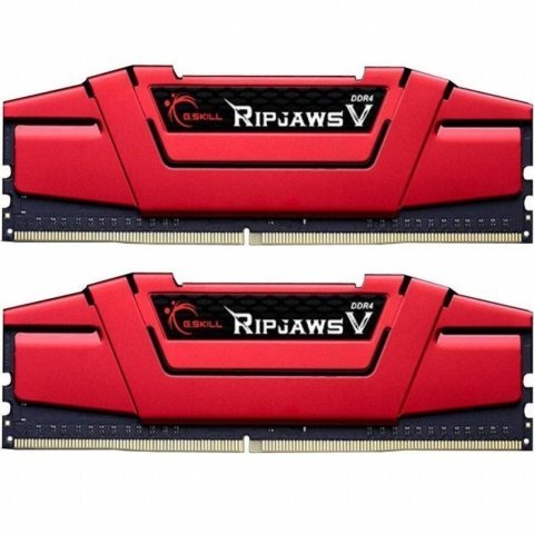 Модуль памяти для компьютера DDR4 16GB (2x8GB) 3000 MHz RipjawsV Red G.Skill (F4-3000C16D-16GVRB) - Нулевой остаток (Feed) - Нулевой остаток (Feed)