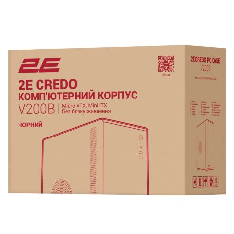 Корпус для ПК 2E 2E-V200B - Нулевой остаток (Feed)  - Нулевой остаток (Feed) 