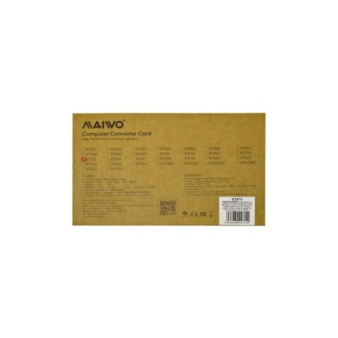 Контроллер Maiwo Multi-Size PCIex4 & SATA to M.2 (M-Key or B-key) KT015 SSD (45774) - Нулевой остаток (Feed)  - Нулевой остаток (Feed) 