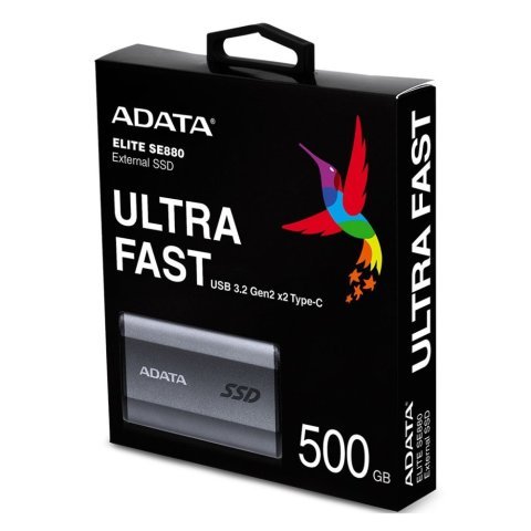 Накопитель SSD USB 3.2 500GB ADATA (AELI-SE880-500GCGY) - Нулевой остаток (Feed)  - Нулевой остаток (Feed) 