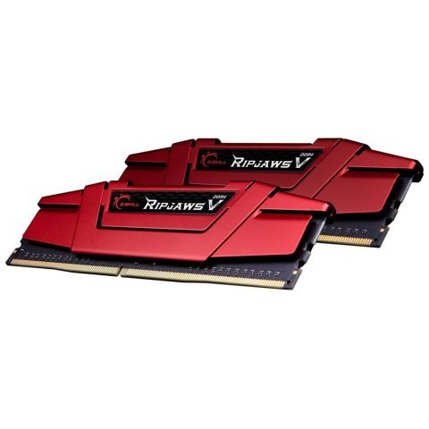 Модуль памяти для компьютера DDR4 16GB (2x8GB) 2666 MHz Ripjaws V Red G.Skill (F4-2666C19D-16GVR) - Нулевой остаток (Feed) - Нулевой остаток (Feed)