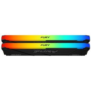 Модуль памяти для компьютера DDR4 32GB (2x16GB) 3600 MHz FURY Beast RGB Kingston Fury (ex.HyperX) (KF436C18BB2AK2/32)