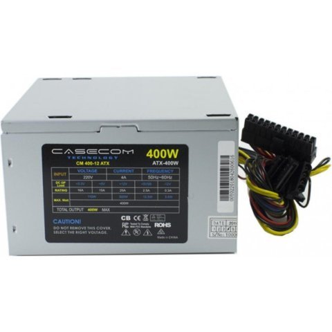 Блок питания Casecom 400W (CM 400-12 ATX) - Нулевой остаток (Feed)  - Нулевой остаток (Feed) 