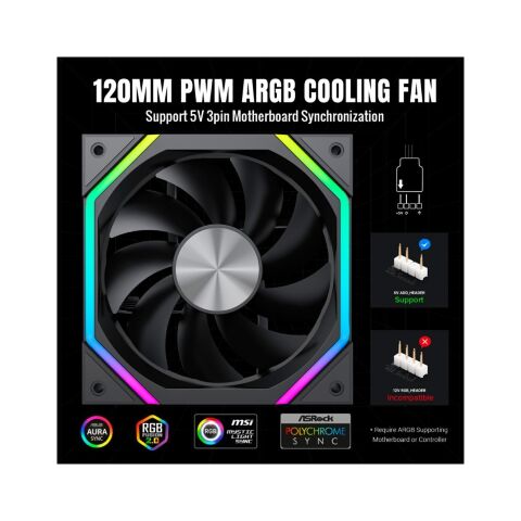 Кулер для корпуса Gamemax FN12A-N2-R - Нулевой остаток (Feed) - Нулевой остаток (Feed)