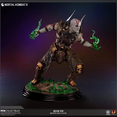 Статуэтка Mortal Kombat Polystone Statue Sideshow Quan Chi 42 см - -