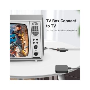 Конвертор HDMI to RCA Metal Type black Vention (AEEB0)