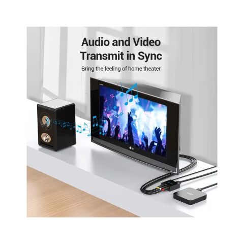 Конвертор HDMI to RCA Metal Type black Vention (AEEB0) - Контроллеры и конверторы  - Контроллеры и конверторы 