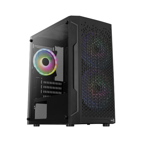 Корпус для ПК AeroCool Trinity Mini-G-BK-v2 (ACCS-PV32033.11) - Нулевой остаток (Feed)  - Нулевой остаток (Feed) 
