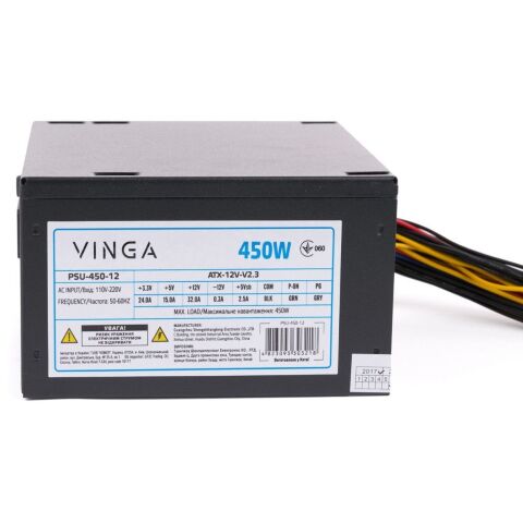 Блок питания Vinga 450W ОЕМ (PSU-450-12) - Блоки питания  - Блоки питания 