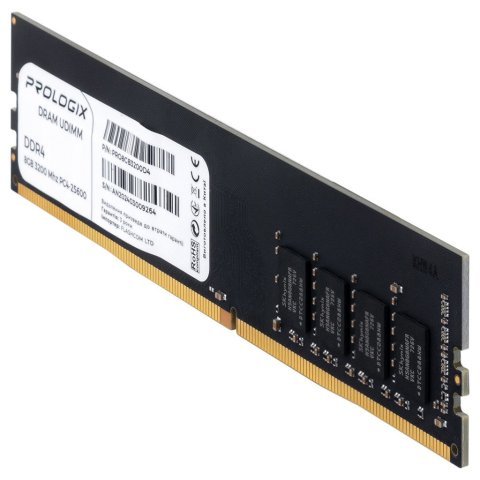 Модуль памяти для компьютера DDR4 8GB 3200 MHz Prologix (PRO8GB3200D4) - Нулевой остаток (Feed) - Нулевой остаток (Feed)