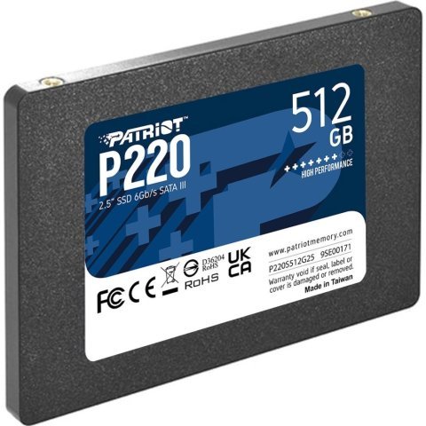 Накопитель SSD 2.5" 512GB Patriot (P220S512G25) - Нулевой остаток (Feed)  - Нулевой остаток (Feed) 