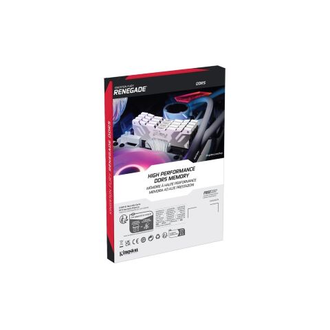 Модуль памяти для компьютера DDR5 32GB (2x16GB) 8000 MHz Renegade White Kingston Fury (ex.HyperX) (KF580C38RWK2-32) - Нулевой остаток (Feed)  - Нулевой остаток (Feed) 