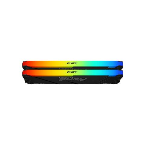 Модуль памяти для компьютера DDR4 32GB (2x16GB) 3200 MHz Beast RGB Black Kingston Fury (ex.HyperX) (KF432C16BB12AK2/32WP) - Модули памяти для компьютера  - Модули памяти для компьютера 