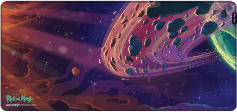 Килимок для миші ігрова поверхня Warner Brothers RICK AND MORTY Outer Space Рік та Морті XL (90*42 cm) -   -  