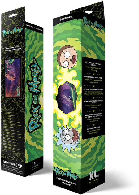 Килимок для миші ігрова поверхня Warner Brothers RICK AND MORTY Outer Space Рік та Морті XL (90*42 cm) -   -  