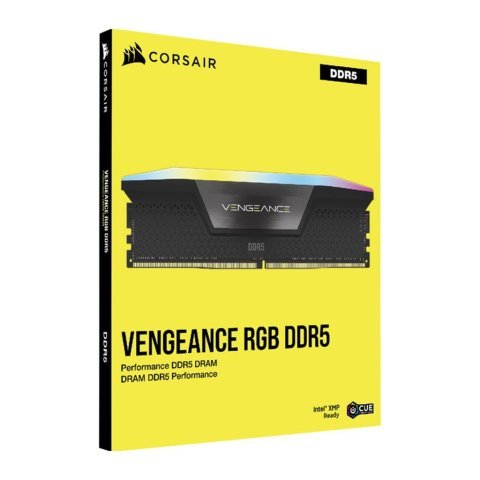 Модуль памяти для компьютера DDR5 32GB (2x16GB) 6000 MHz Vengeance RGB Black Corsair (CMH32GX5M2E6000C36) - Нулевой остаток (Feed) - Нулевой остаток (Feed)