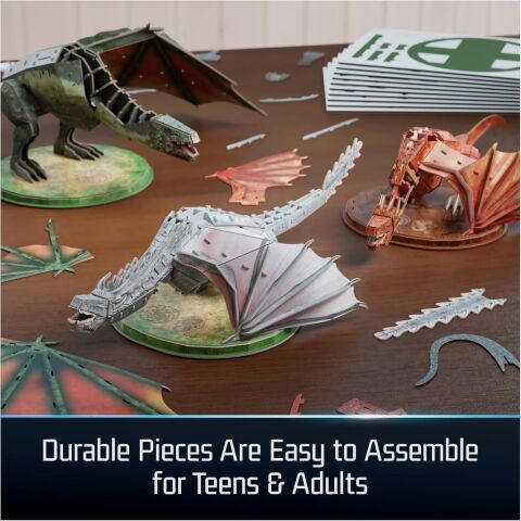 Пазл 4D Build Game Thrones House Dragon 3-Pack puzzle 3D картон Дракони Гра престолів 350 шт. -   -  
