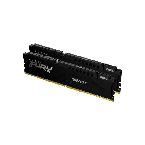 Модуль памяти для компьютера DDR5 64GB (2x32GB) 5200 MHz Beast Black Kingston Fury (ex.HyperX) (KF552C40BB2K2-64) - Нулевой остаток (Feed)  - Нулевой остаток (Feed) 