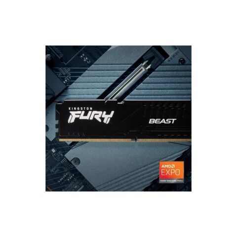 Модуль памяти для компьютера DDR5 64GB (2x32GB) 5200 MHz Beast Black Kingston Fury (ex.HyperX) (KF552C40BB2K2-64) - Нулевой остаток (Feed)  - Нулевой остаток (Feed) 