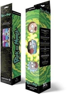 Коврик для мыши игровая поверхность Warner Brothers RICK AND MORTY Glitched Рик и Морти XL (90*42 cm)