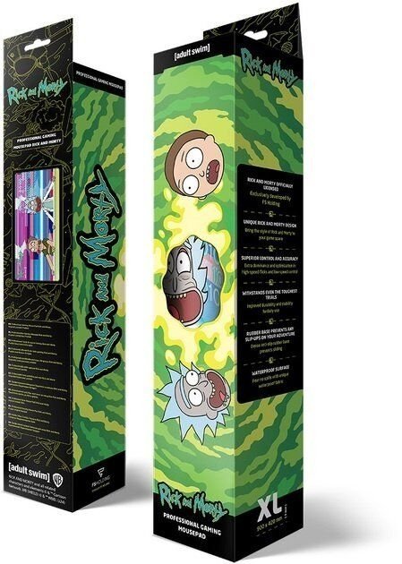 Коврик для мыши игровая поверхность Warner Brothers RICK AND MORTY Glitched Рик и Морти XL (90*42 cm) - -