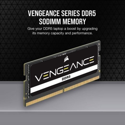 Модуль памяти для ноутбука SoDIMM DDR5 16GB 4800 MHz Vengeance Corsair (CMSX16GX5M1A4800C40) - Нулевой остаток (Feed)  - Нулевой остаток (Feed) 