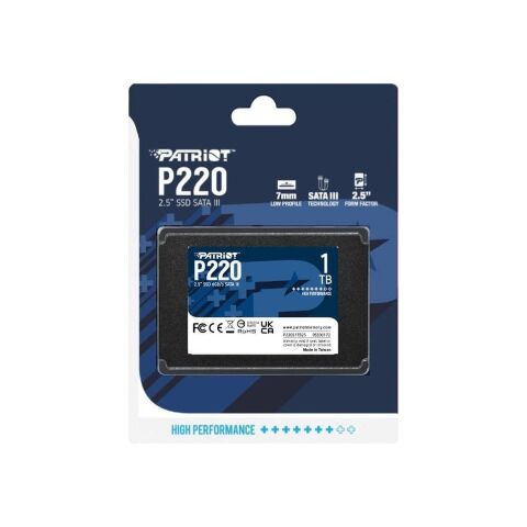 Накопитель SSD 2.5" 1TB P220 Patriot (P220S1TB25) - Нулевой остаток (Feed) - Нулевой остаток (Feed)
