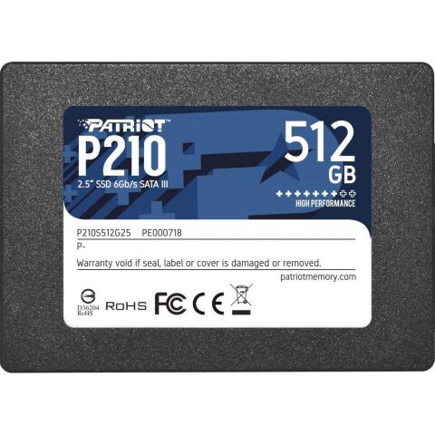 Накопитель SSD 2.5" 512GB Patriot (P210S512G25) - Нулевой остаток (Feed)  - Нулевой остаток (Feed) 