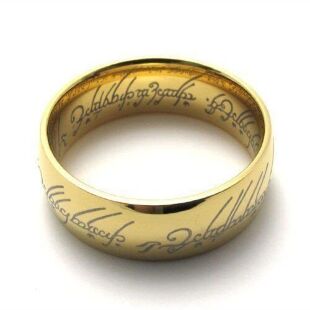 Кільце The Lord of the Rings Володар кілець (колір gold) розмір 20