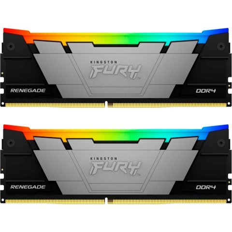 Модуль памяти для компьютера DDR4 16GB (2x8GB) 4266 MHz RenegadeRGB Kingston Fury (ex.HyperX) (KF442C19RB2AK2/16) - Нулевой остаток (Feed) - Нулевой остаток (Feed)