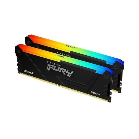 Модуль памяти для компьютера DDR4 32GB (2x16GB) 3200 MHz Beast RGB Kingston Fury (ex.HyperX) (KF432C16BB12AK2/32) - Нулевой остаток (Feed) - Нулевой остаток (Feed)