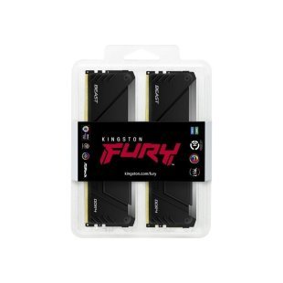 Модуль памяти для компьютера DDR4 32GB (2x16GB) 3200 MHz Beast RGB Kingston Fury (ex.HyperX) (KF432C16BB12AK2/32)