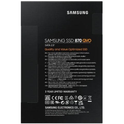 Накопитель SSD 2.5" 8TB 870 QVO Samsung (MZ-77Q8T0BW) - Нулевой остаток (Feed) - Нулевой остаток (Feed)