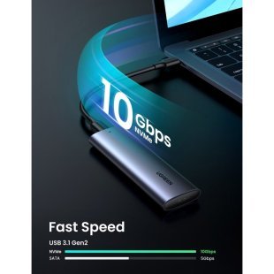 Карман внешний Ugreen SSD M.2 (NVME) M-KEY 3.1 GEN2 CM400 (10902)